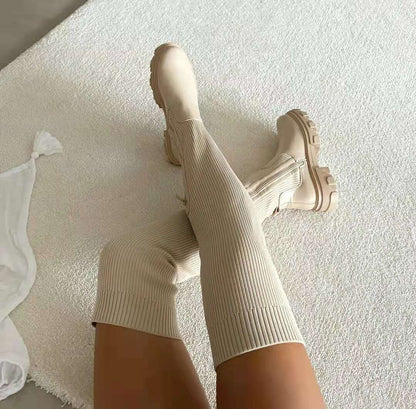 Minti Trendsetting Over The Knee Boots For Women Elegant Comfort All Day Wear For Autumn And Winter