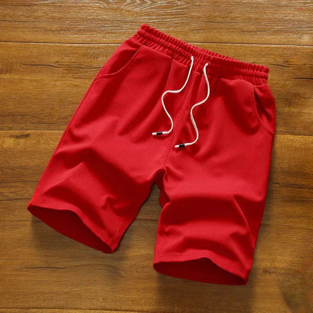 Trent Essential Drawstring Shorts For Men Lightweight Polyester With Elastic Waistband And Pockets