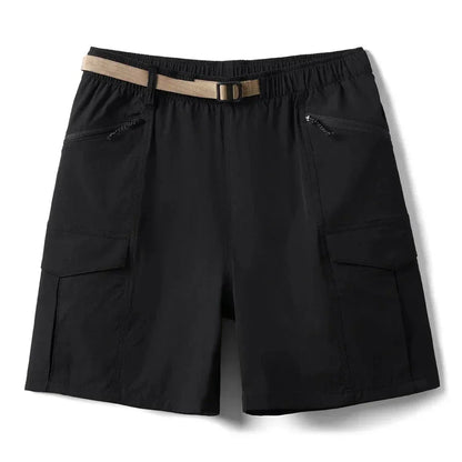 TrendAura Tuck Quick Dry Cargo Shorts For Men With Water Resistant Fabric And Multi Pocket Design Hiking Travel