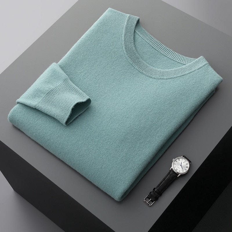 Jason Men Casual Long Sleeve Knit Sweater TrendAura Refined Comfort For Everyday Wear Layering