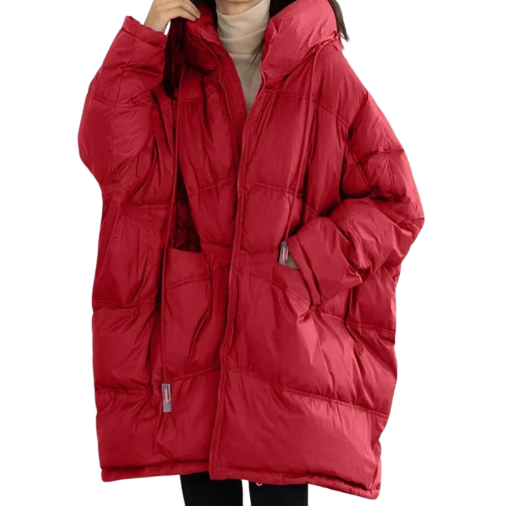 Oversized Padded Winter Jacket With Hood For Women Maximum Warmth Comfort And Effortless Layering