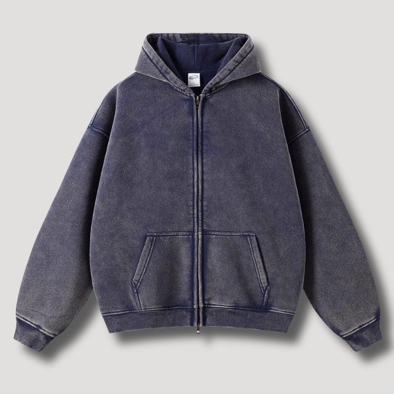 Oversized Zip Up Hoodie With Attached Hood For Ultimate Comfort Unisex Streetwear Everyday Wear