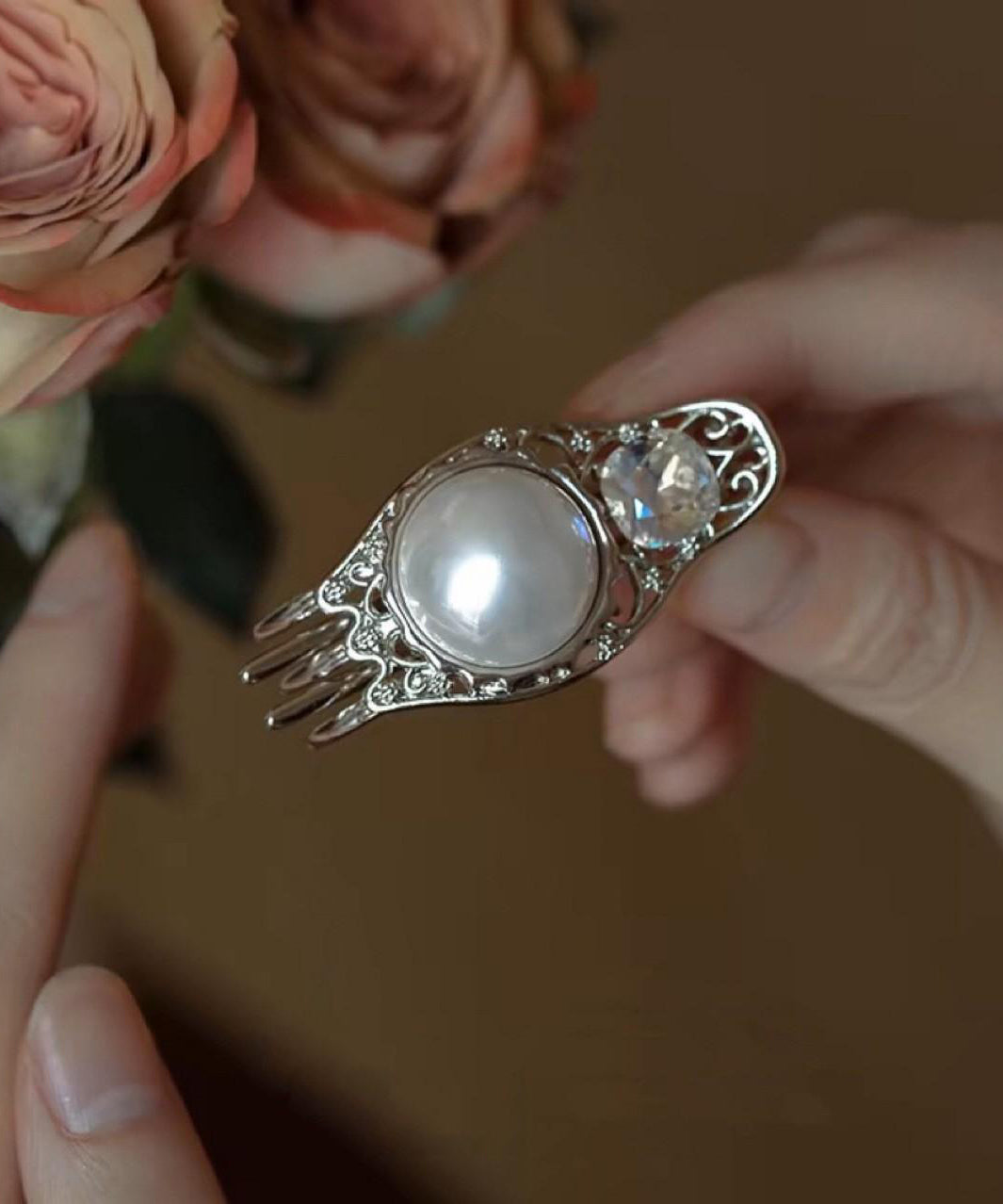Épingle à cheveux unique en alliage de soie et cristal de zircone - TrendAura