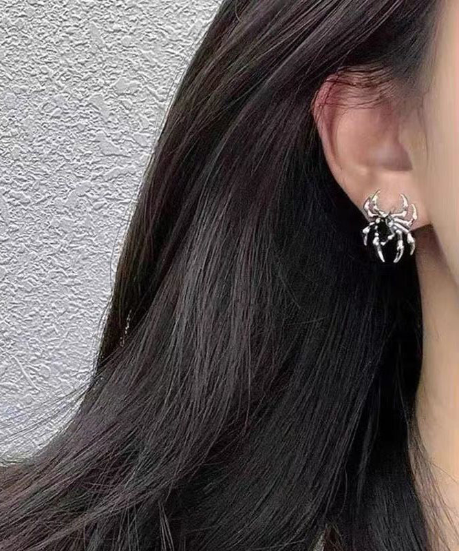 Boucles d'oreilles uniques en forme d'araignée en soie et cuivre surdoré - TrendAura