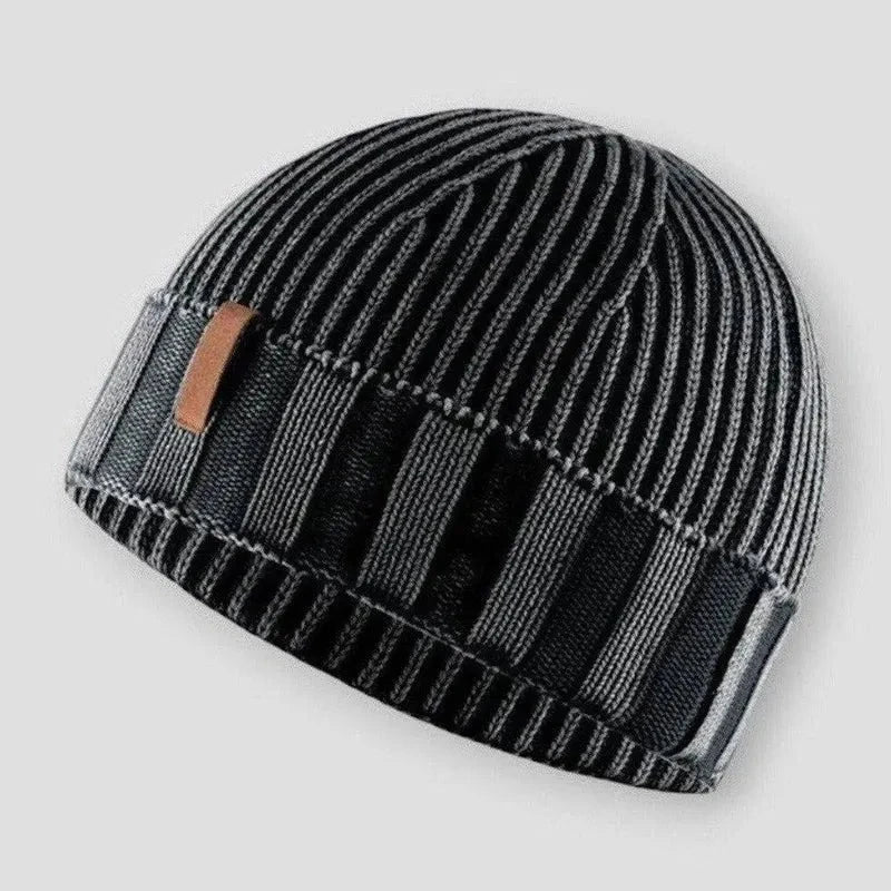 Unisex Folded Knitted Beanie