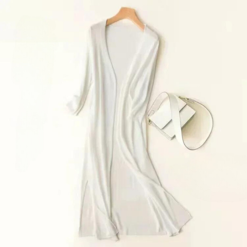 Long Cardigan For Women Open Front Lightweight Knit Cozy Layering For Casual Outfits