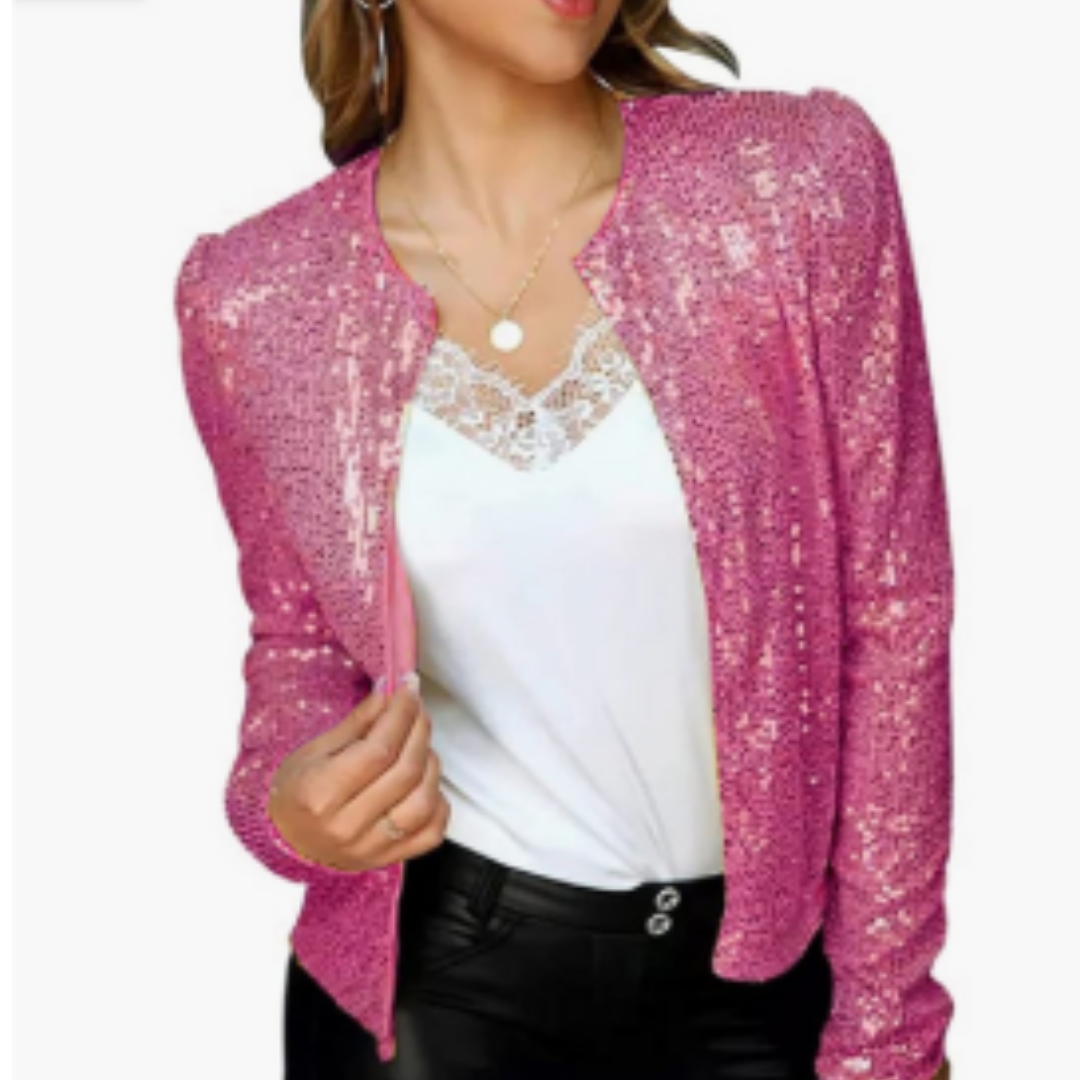 Women’s Sequin Bomber Jacket | Party