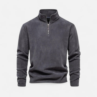 Ancient World | Men's Premium Half-Zip High Collar Fleece Sweater