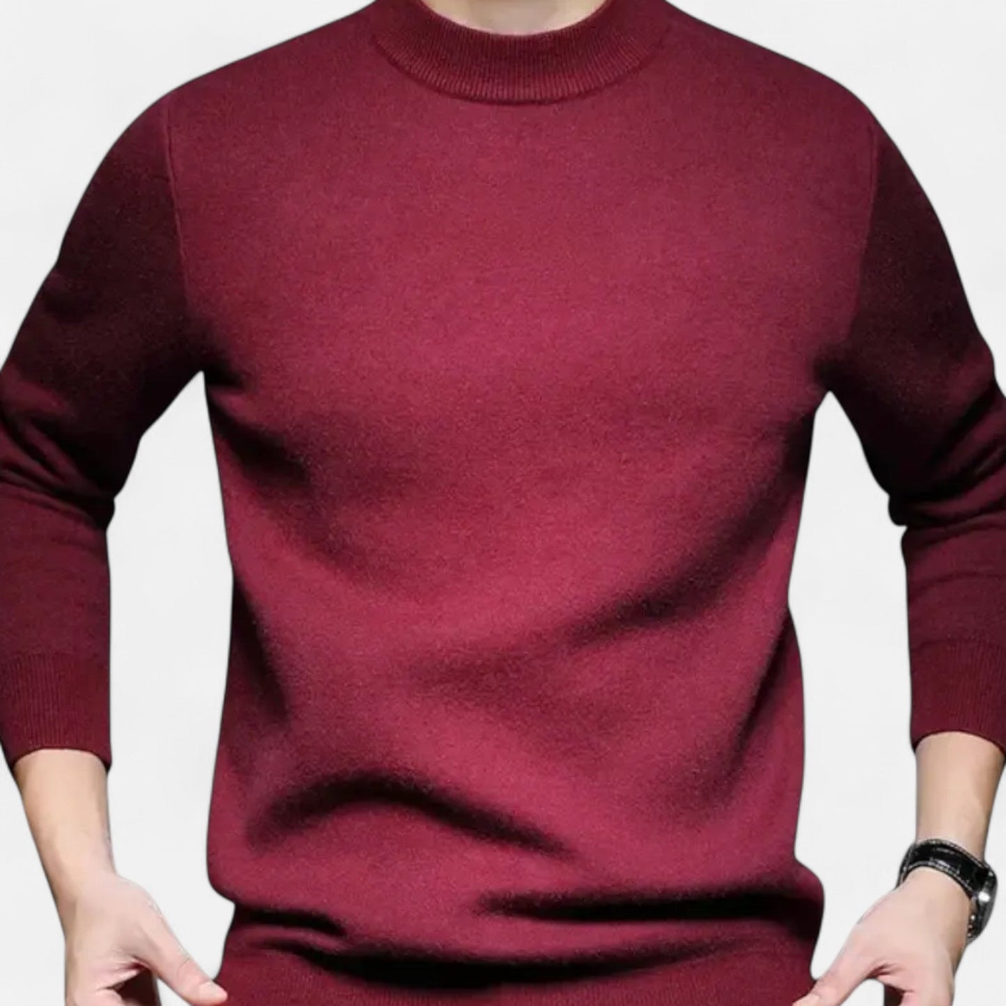 Ancient World | Men's Classic Comfort Round Neck Knit Sweater