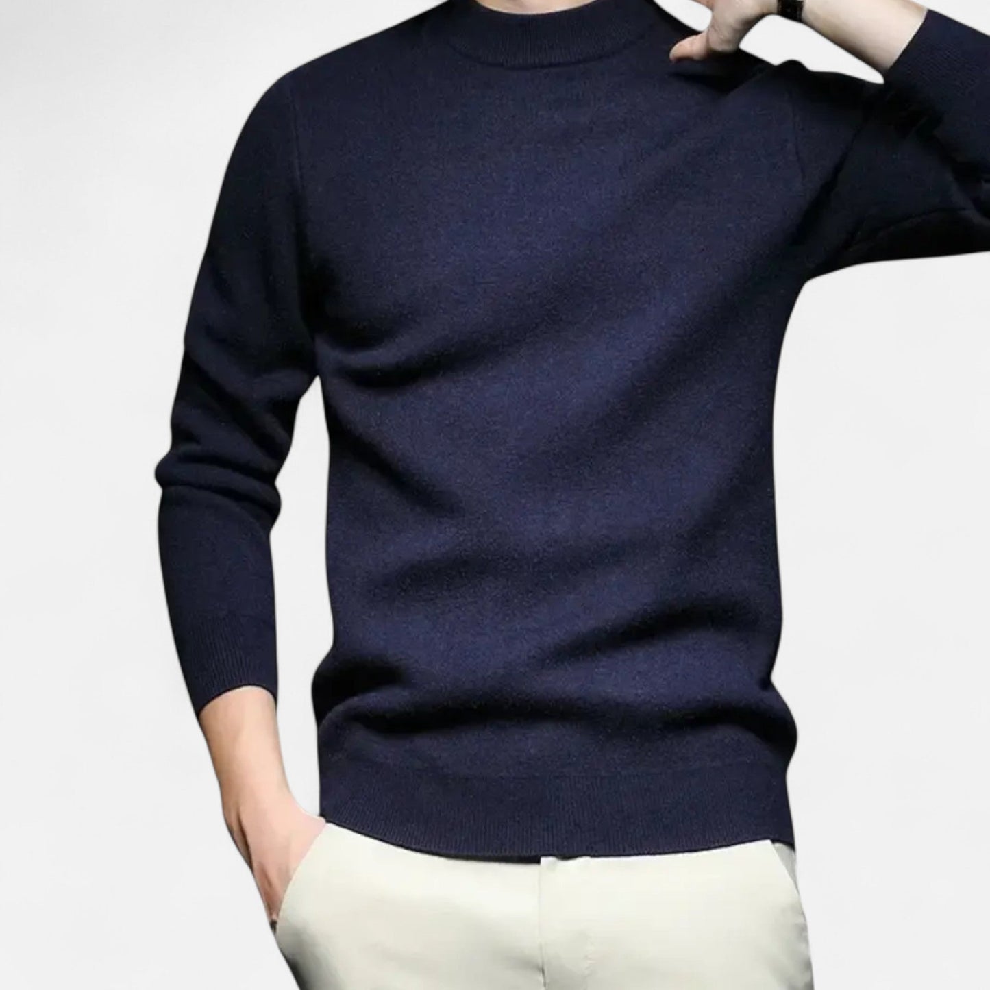 Ancient World | Men's Classic Comfort Round Neck Knit Sweater