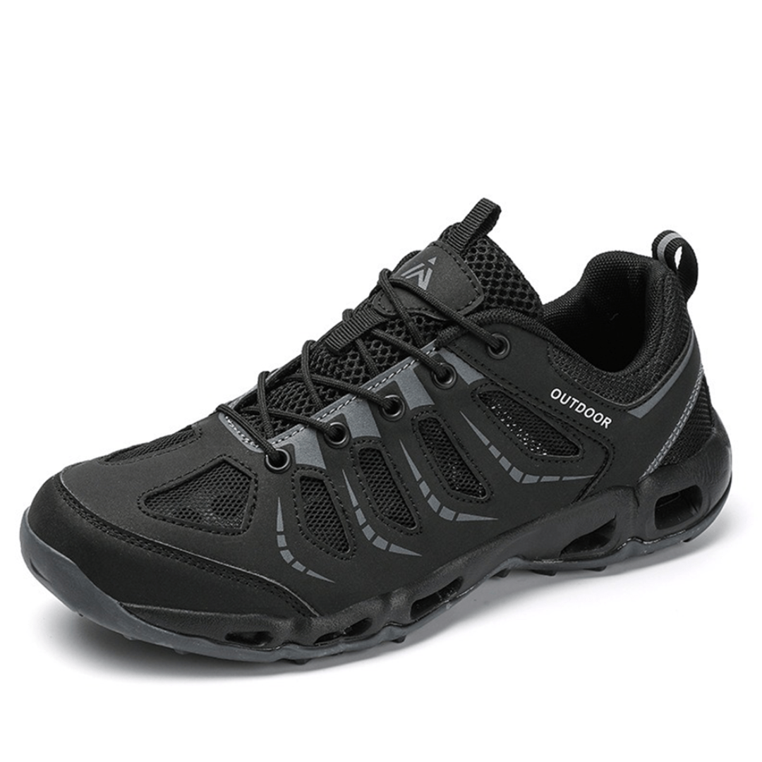 Ortho Hike Men Hiking Shoes With Breathable Upper Cushioned Insole And Durable Rubber Outsole