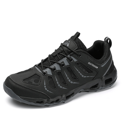 Ortho Hike Men Hiking Shoes With Breathable Upper Cushioned Insole And Durable Rubber Outsole