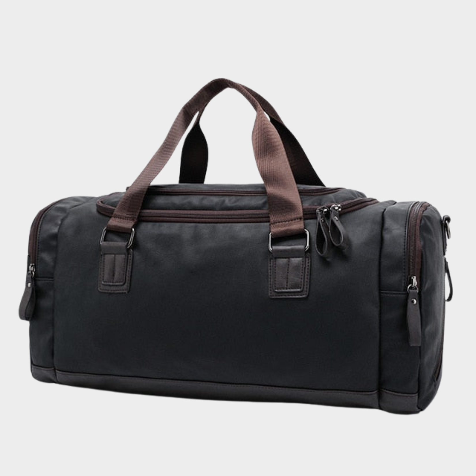 Max | Men's leather travel bag with spacious storage - TrendAura