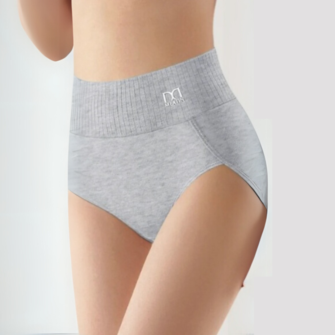 Women's High-Waist Briefs with Shaping Design and Comfortable Fit