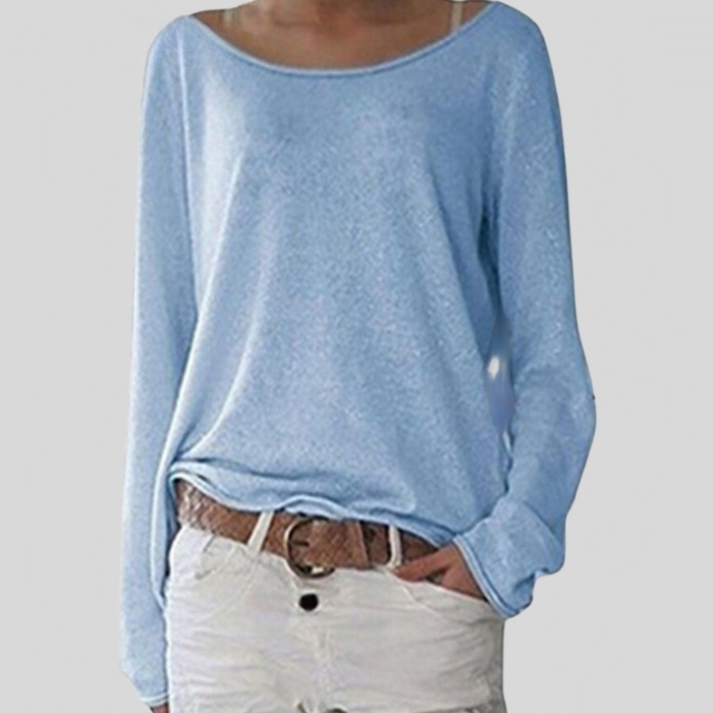 Alexa - Light and elegant round neck sweater