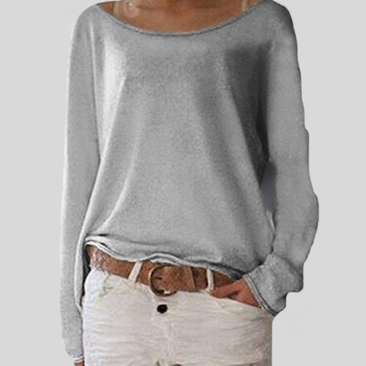 Alexa - Light and elegant round neck sweater