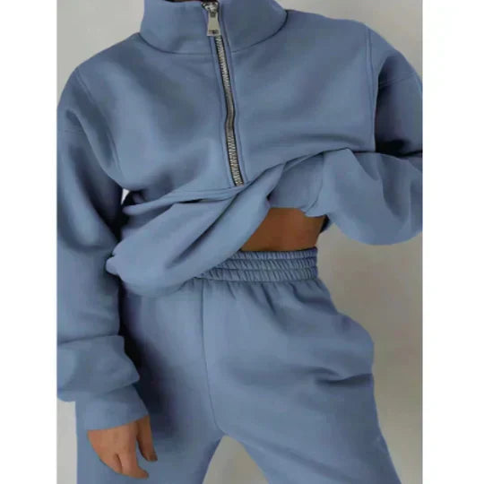 Elsiem | Comfortable zip-up tracksuit for women