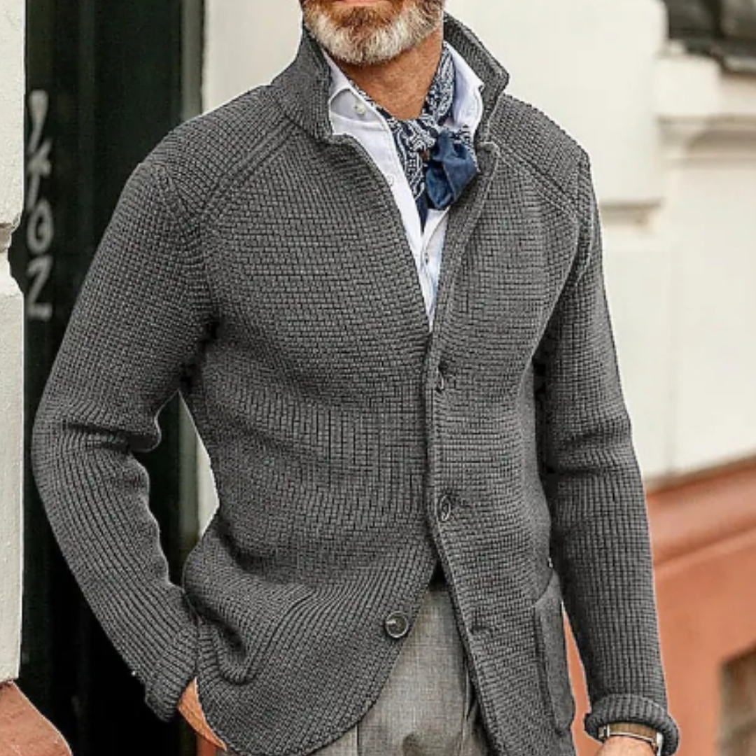 Matthiaran Mens Knitted Cardigan Warm Winter Jacket For Cold Weather Outdoor Adventures
