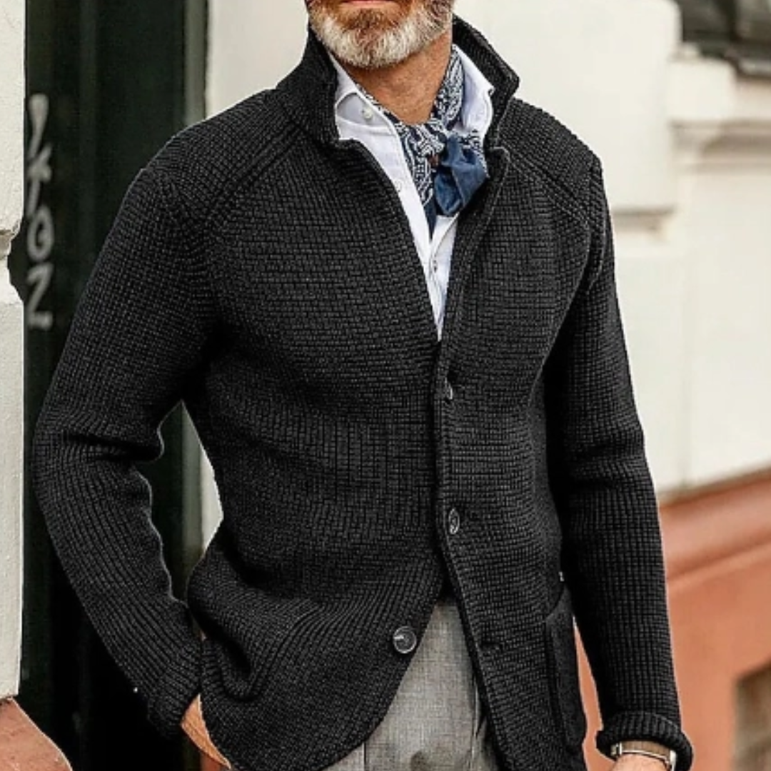Matthiaran Mens Knitted Cardigan Warm Winter Jacket For Cold Weather Outdoor Adventures