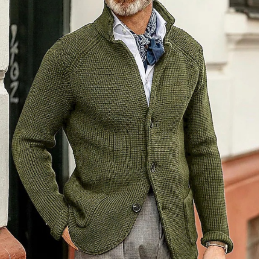 Matthiaran Mens Knitted Cardigan Warm Winter Jacket For Cold Weather Outdoor Adventures