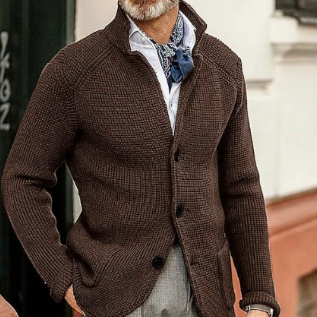 Matthiaran Mens Knitted Cardigan Warm Winter Jacket For Cold Weather Outdoor Adventures