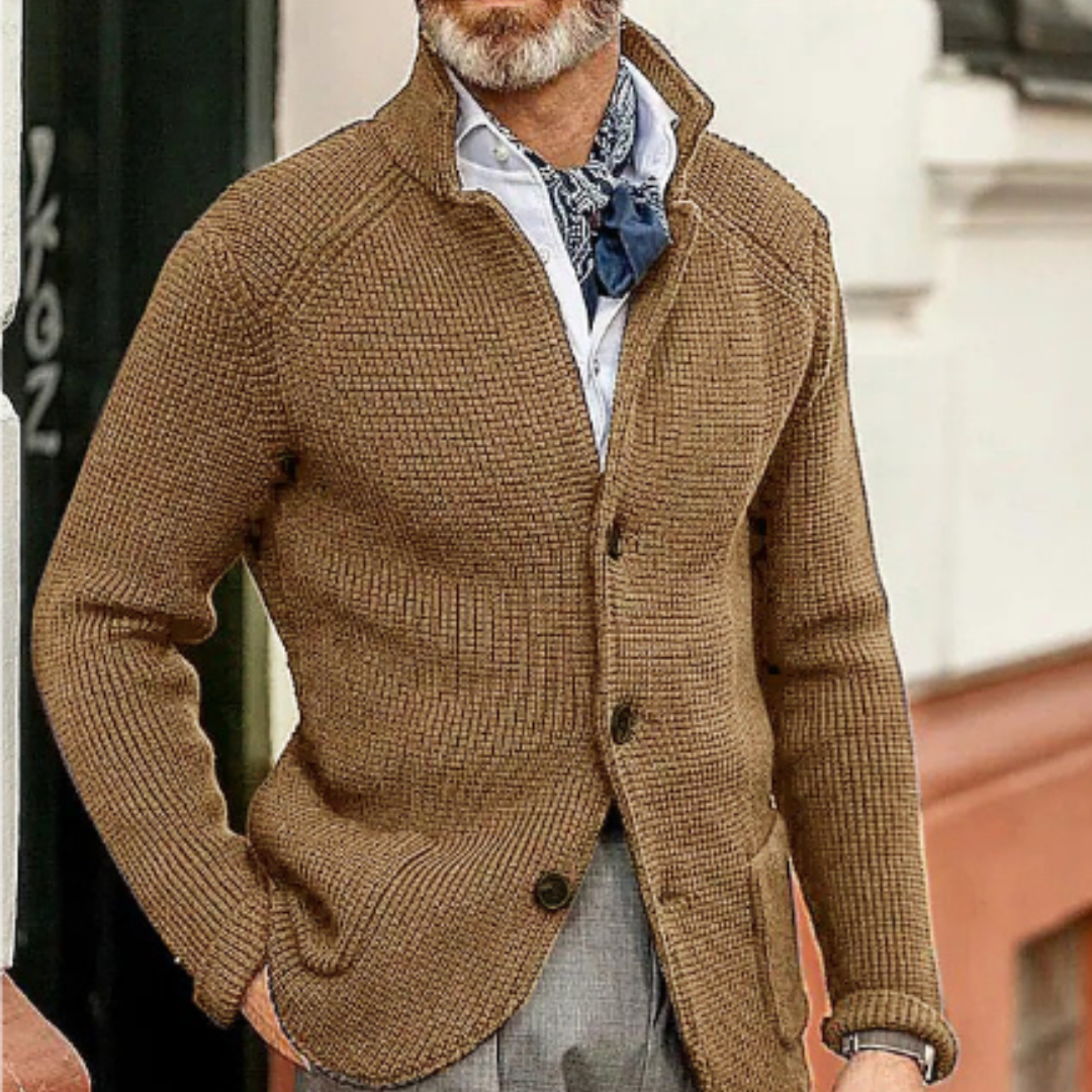 Matthiaran Mens Knitted Cardigan Warm Winter Jacket For Cold Weather Outdoor Adventures