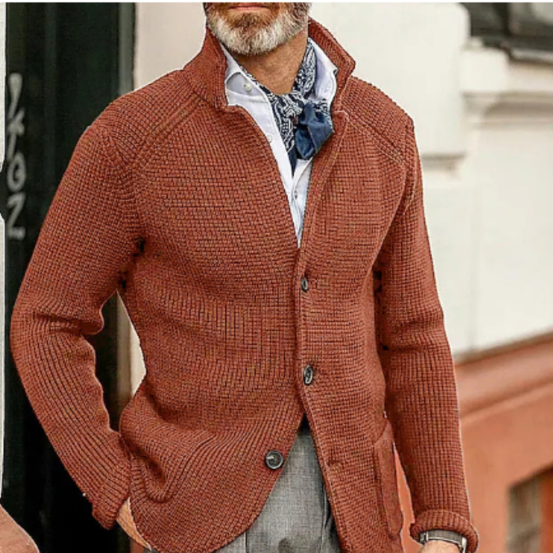 Matthiaran Mens Knitted Cardigan Warm Winter Jacket For Cold Weather Outdoor Adventures