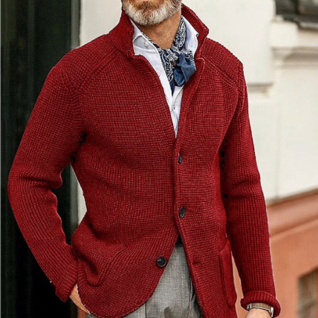 Matthiaran Mens Knitted Cardigan Warm Winter Jacket For Cold Weather Outdoor Adventures