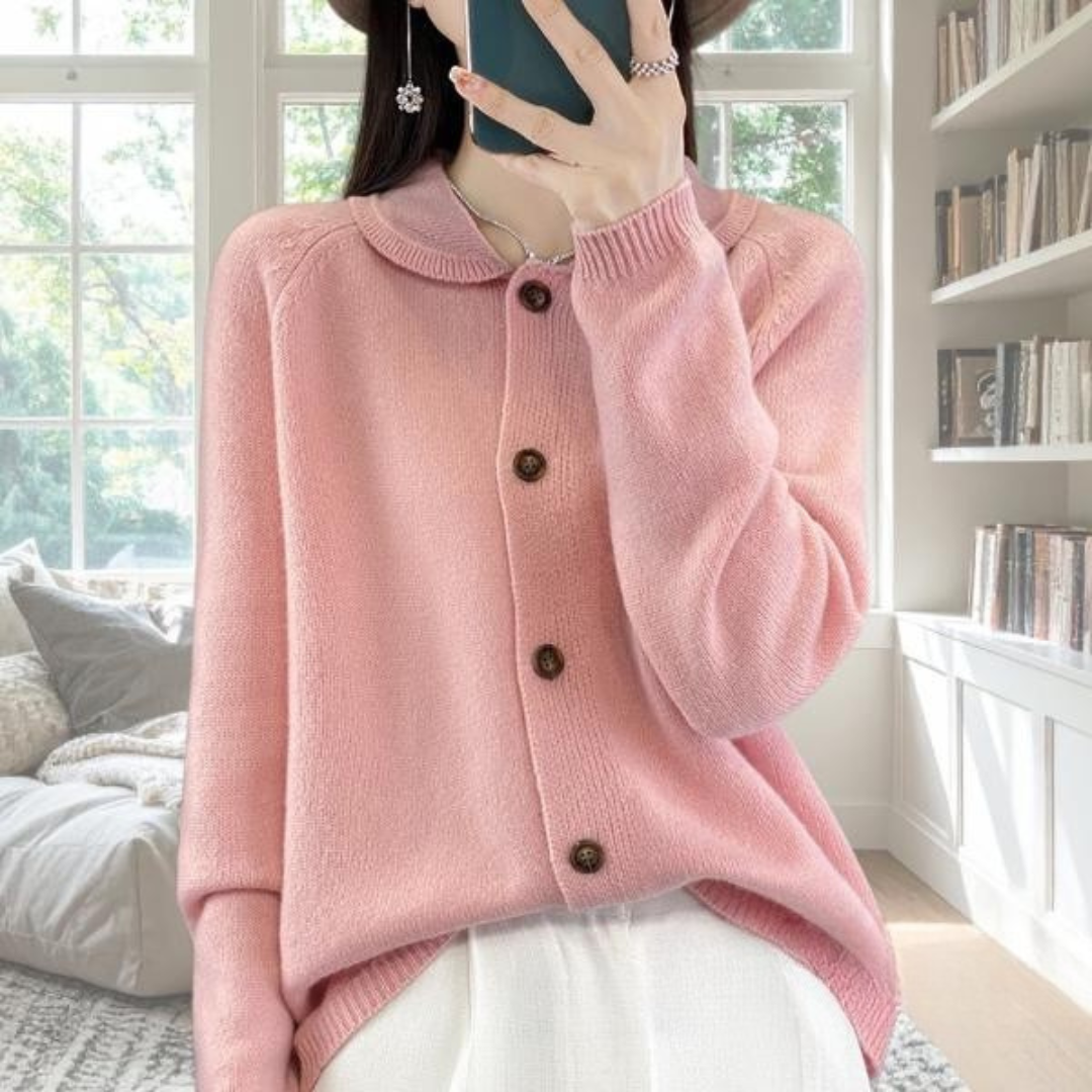 Women's Casual Cardigan with Open Front and Lightweight Design