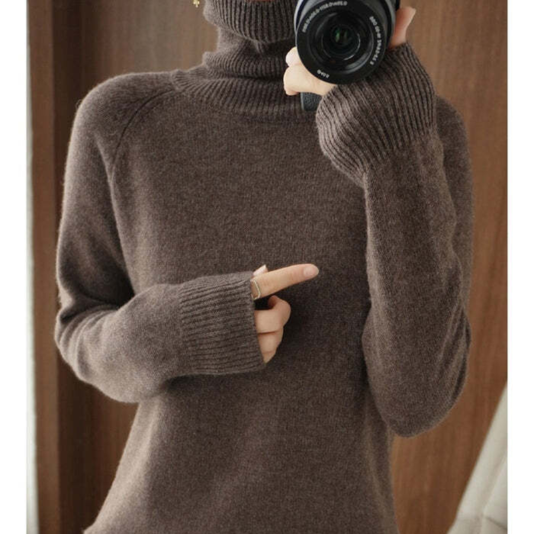 Nikki Turtleneck Sweater for Women Elegant Timeless Warmth and Chic Everyday Wear