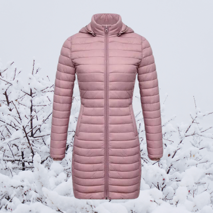 Alisz - The new ultralight, durable, long, and warm hooded parka jacket
