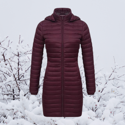 Alisz - The new ultralight, durable, long, and warm hooded parka jacket