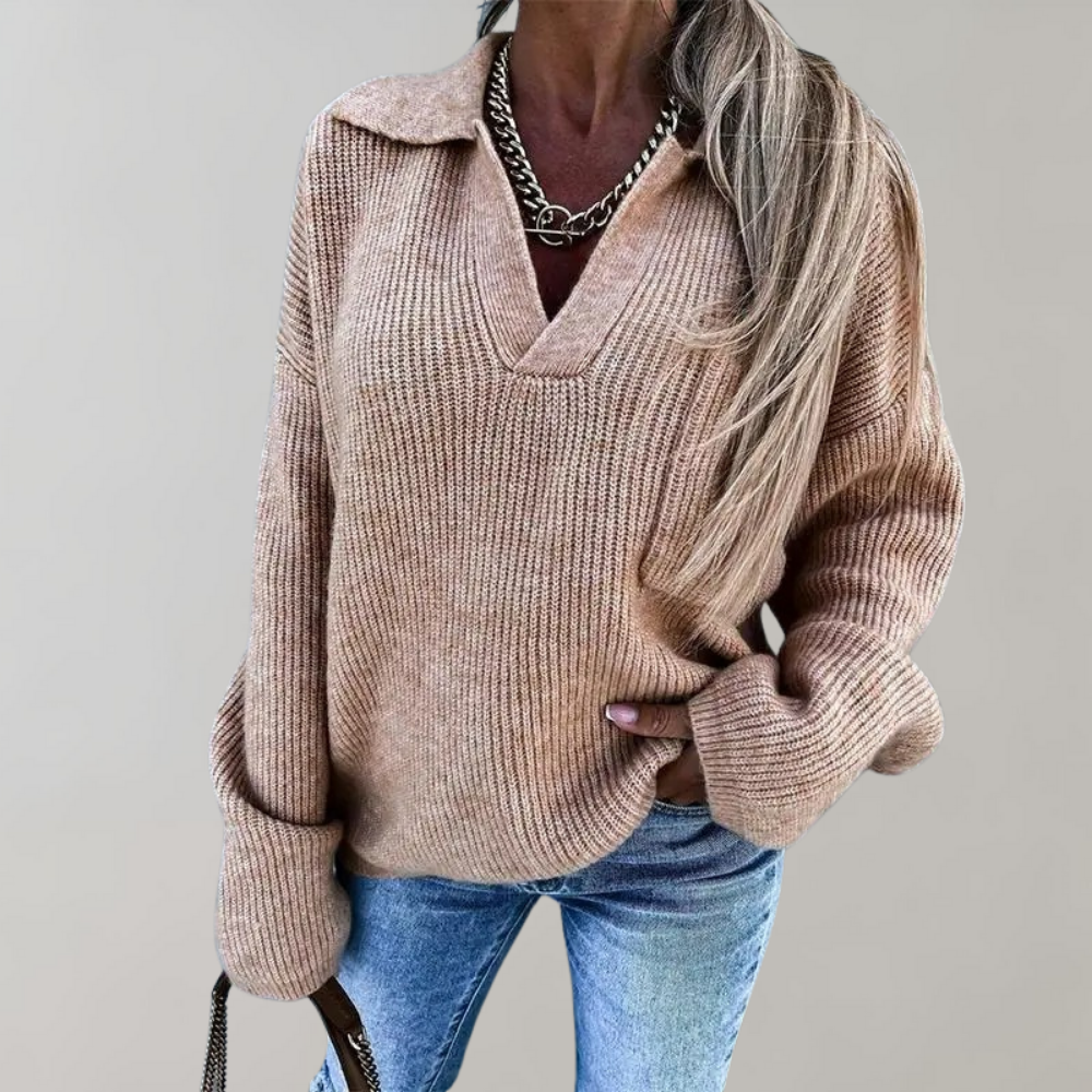 Oversized V Neck Sweater For Women With Cozy Comfort And Relaxed Fit For Casual Chic Everyday Style