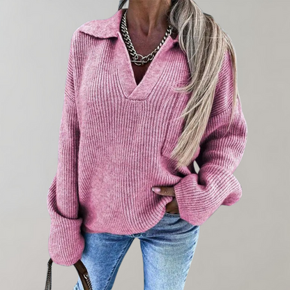 Oversized V Neck Sweater For Women With Cozy Comfort And Relaxed Fit For Casual Chic Everyday Style