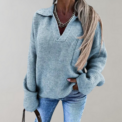 Oversized V Neck Sweater For Women With Cozy Comfort And Relaxed Fit For Casual Chic Everyday Style