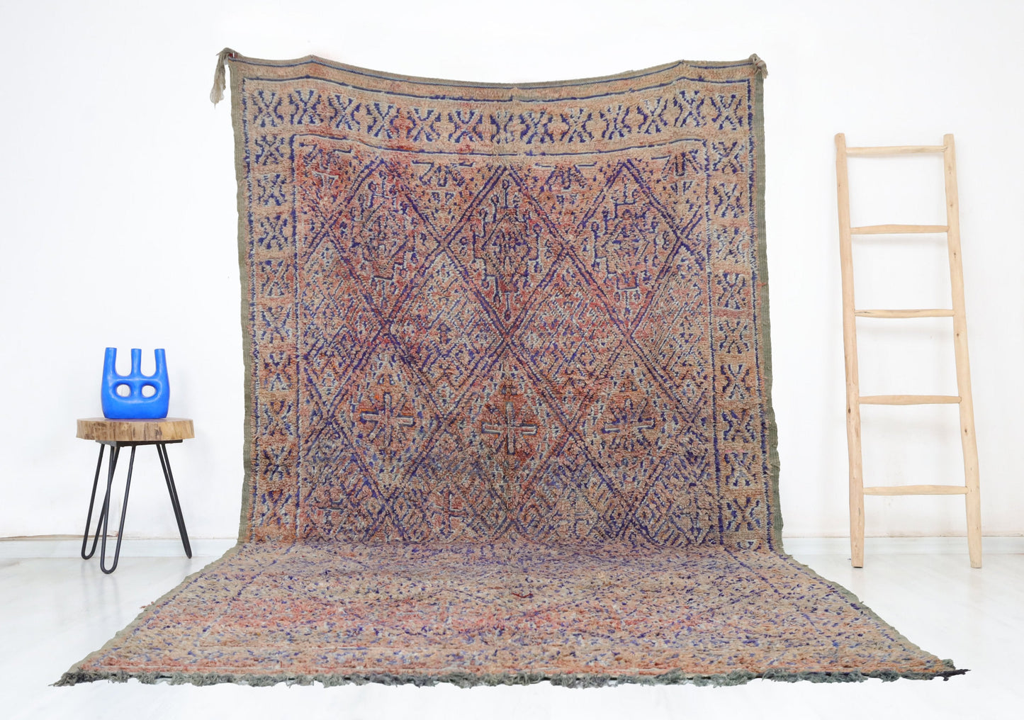 Degemma Vintage Moroccan Rug  7'1" x 12'3" - TrendAura