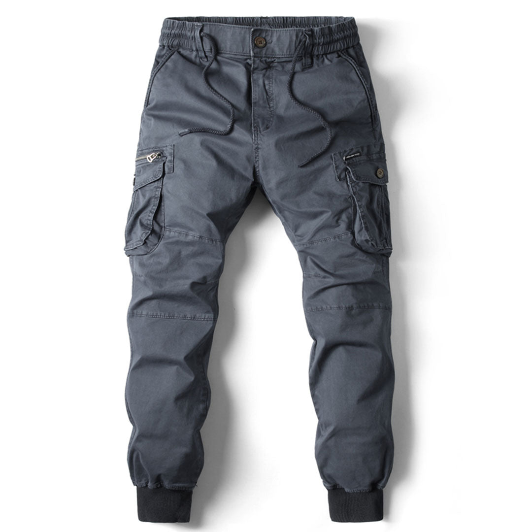 Men's Jogger Cargo Trousers With Multi Pocket Utility For Active Men On The Go For Everyday Comfort And Practical Style