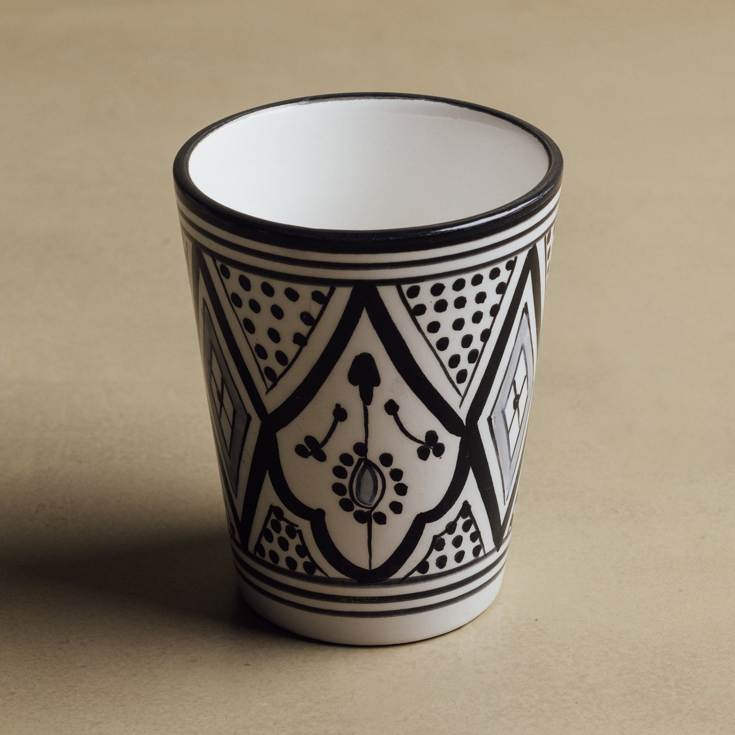 Fez Noir Cup- Moroccan Dinnerware - TrendAura