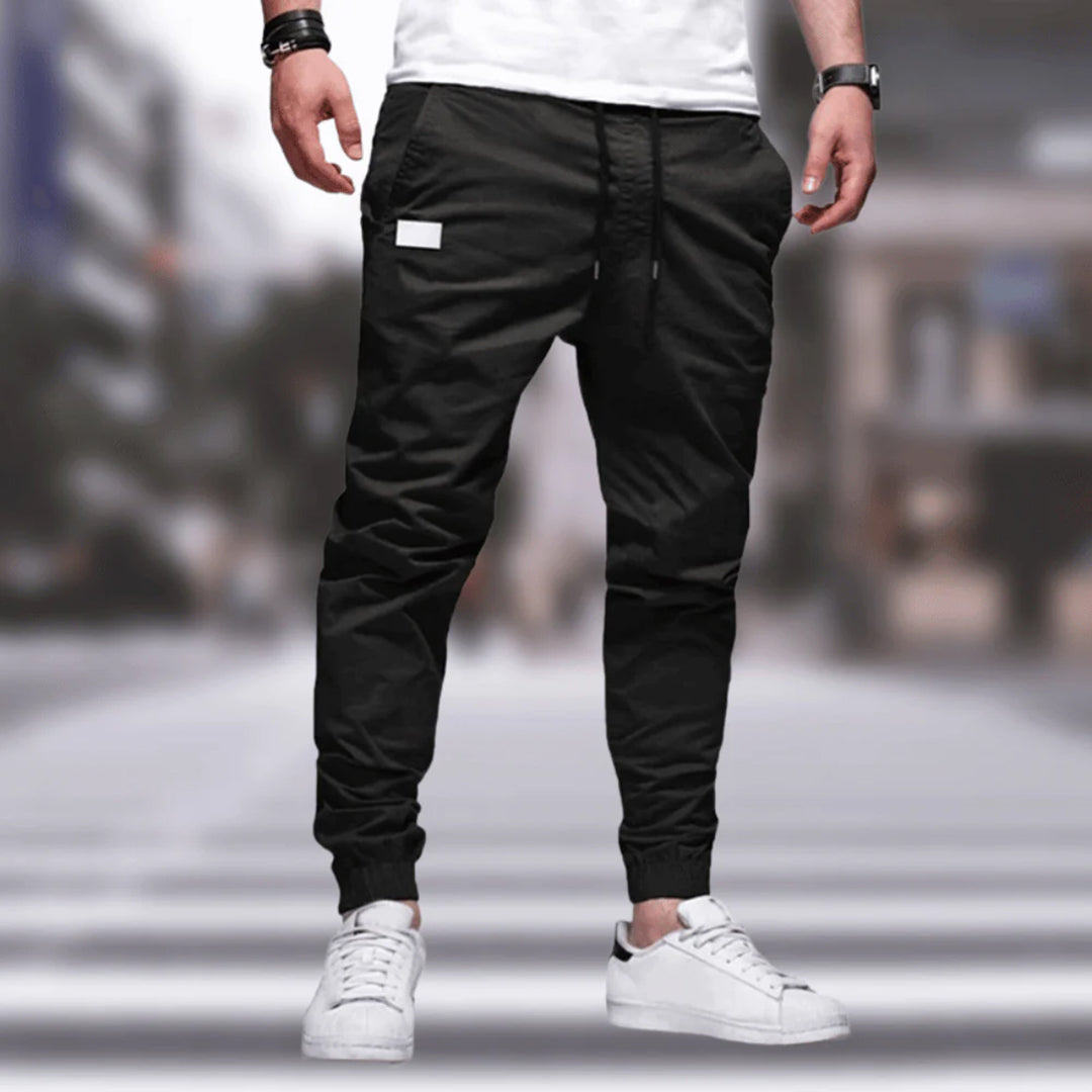 Henry Slim Jogger Pants For Men With Elastic Waistband And Breathable Stretch Cotton Blend All Day Comfort