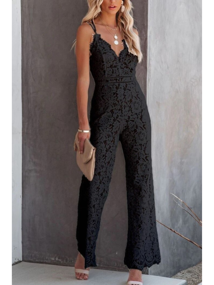 Franziska | Elegant jumpsuit for women with V-neckline