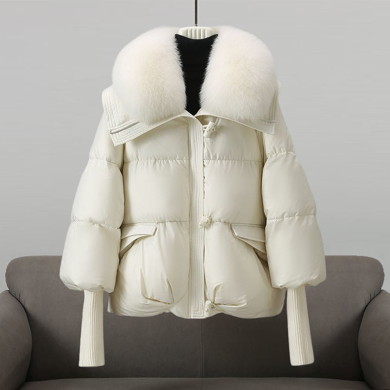 Women’s Fur Collar Puffer Jacket | Warm