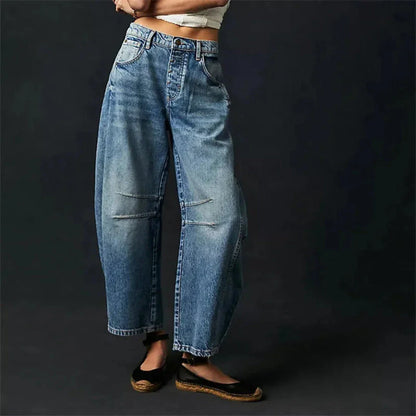Valeria Mid-Rise Barrel Jeans