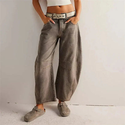 Valeria Mid-Rise Barrel Jeans