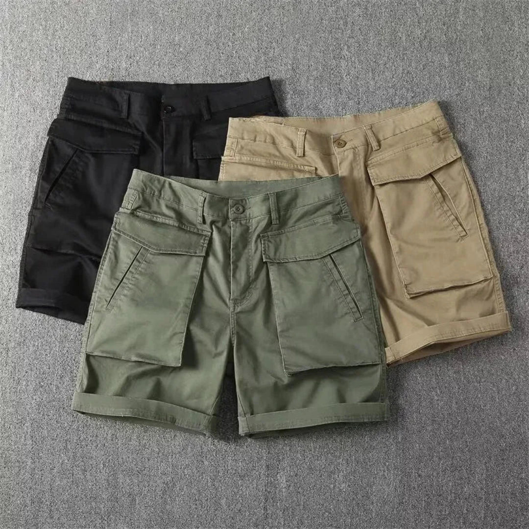 Van Utility Cargo Shorts For Men Multi Pocket Tactical Outdoor Shorts With Breathable Stretch Fabric Camouflage