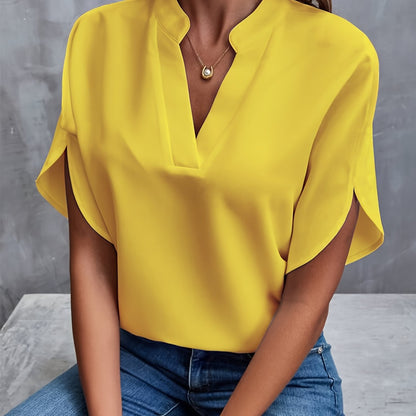 Kiki Cotton Blend Blouse For Women Elegant Summer Style Soft Fabric That Flatters Your Figure