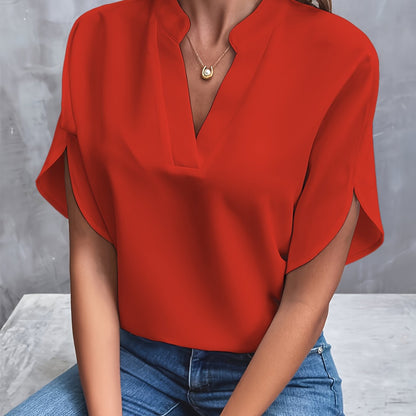 Kiki Cotton Blend Blouse For Women Elegant Summer Style Soft Fabric That Flatters Your Figure