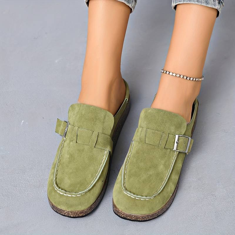 LUIZ Modern Vintage Leather Sandals For Men Soft Lightweight Comfort With Cork Insole