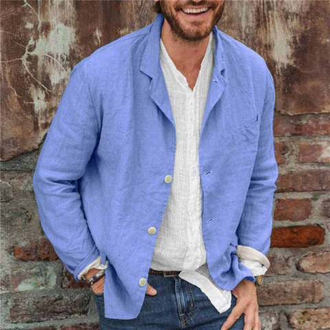 Louis Jacket Premium Breathable Cotton Linen Everyday Comfort For Active Men And Women