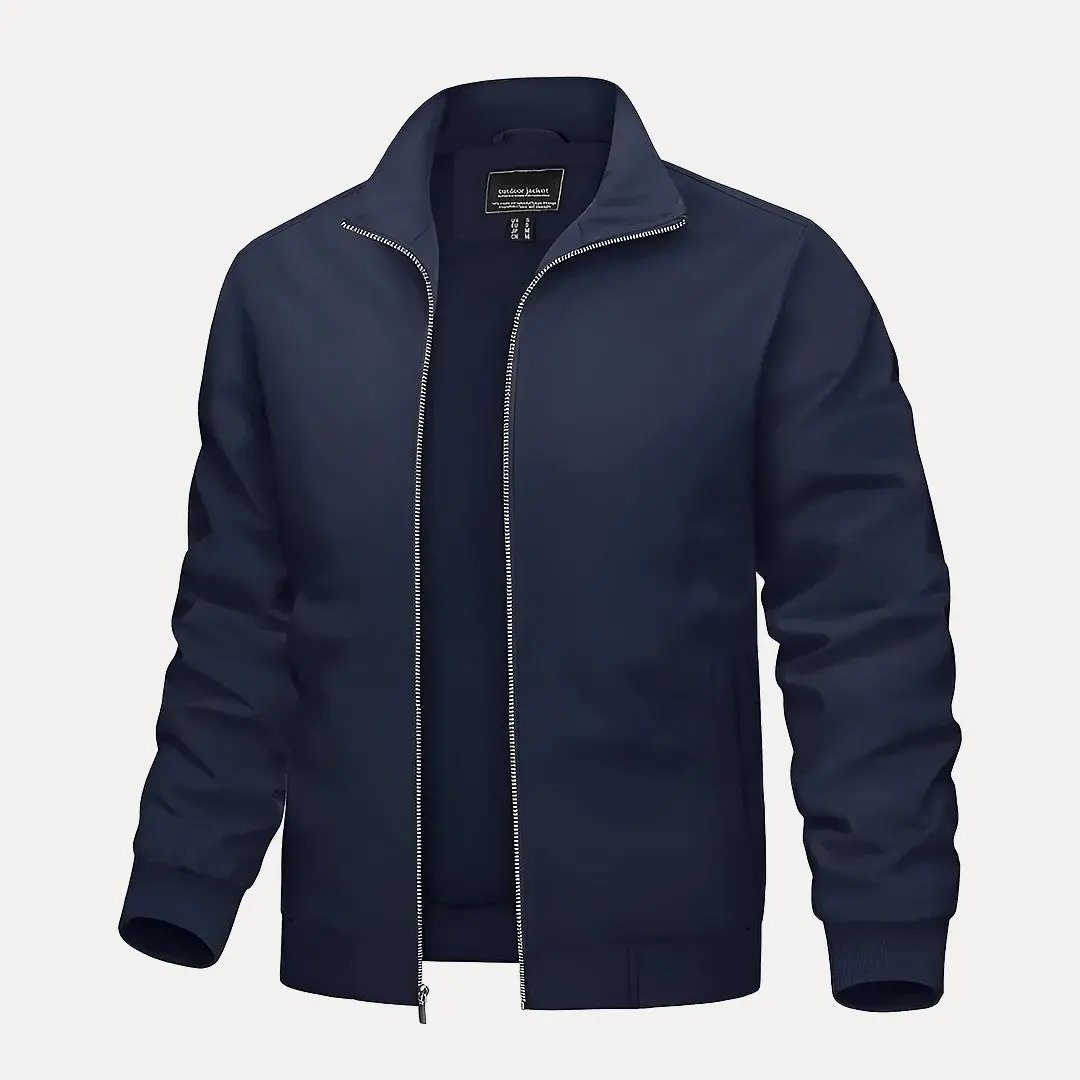 Vince Stand Collar Bomber Jacket