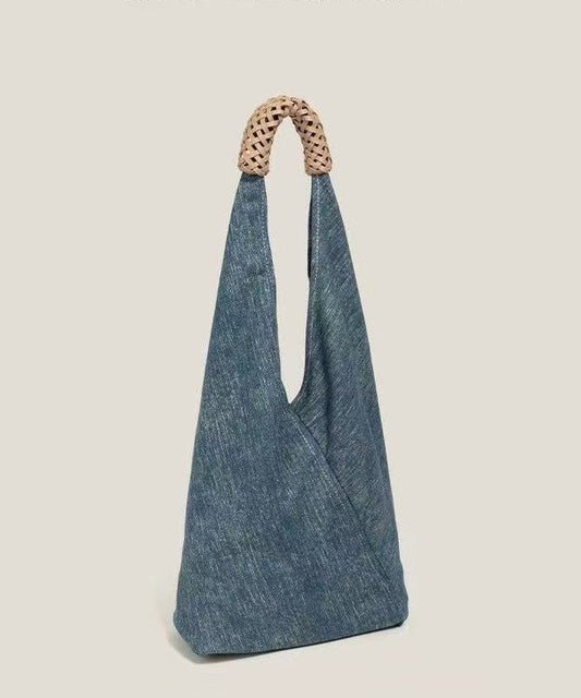 Sacs à bandoulière en denim bleu vintage au design asymétrique - TrendAura